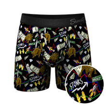 Load image into Gallery viewer, The Ball Street Bets | Stock Market Ball Hammock¬Æ Pouch Underwear With Fly
