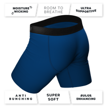 Load image into Gallery viewer, The Big Blue | Dark Blue Long Leg Ball Hammock¬Æ Pouch Underwear With Fly

