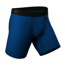 Load image into Gallery viewer, The Big Blue | Dark Blue Long Leg Ball Hammock¬Æ Pouch Underwear With Fly
