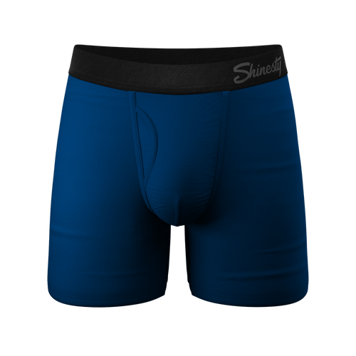 The Big Blue | Dark Blue Ball Hammock¬Æ Pouch Underwear With Fly