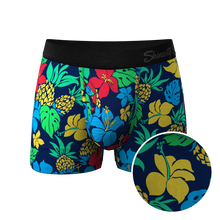 Load image into Gallery viewer, The Big Kahunas | Hawaiian Print Boxer Ball Hammock¬Æ Pouch Trunks Underwear
