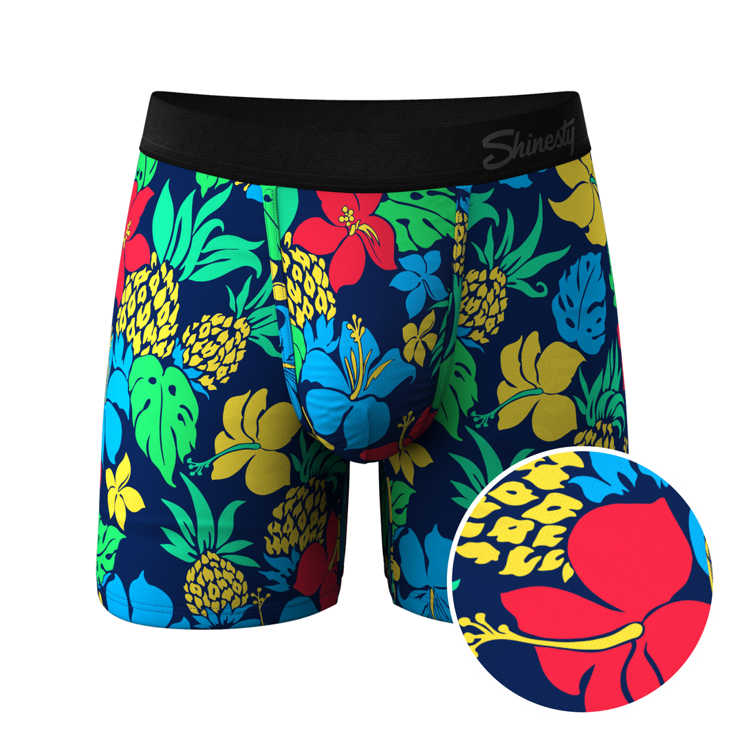 The Big Kahunas | Hawaiian Print Ball Hammock Pouch Underwear
