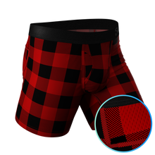 Load image into Gallery viewer, The Biggie Balls | Buffalo Check paradICE‚Ñ¢ Cooling Ball Hammock¬Æ Underwear With Fly
