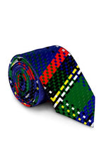 Load image into Gallery viewer, The Shag &#39;N Bag | Blue Plaid Christmas Tie
