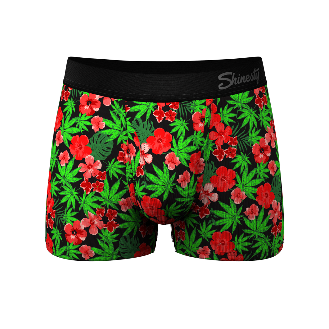 The Bongstera | Tropical Weed Ball Hammock¬Æ Pouch Trunks Underwear