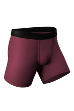 Load image into Gallery viewer, Burgundy silky smooth boxer briefs
