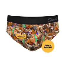 Load image into Gallery viewer, Patriotic pouch underwear briefs with a fly
