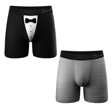 Load image into Gallery viewer, A pack of men&#39;s boxer briefs from The Bread Winners brand.
