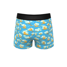 Load image into Gallery viewer, Blue brokeback mounted pouch underwear
