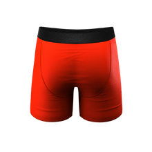 Load image into Gallery viewer, Boxer briefs with hot dog Ball Hammock¬Æ pouch, Coney Islands underwear for men.
