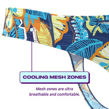 Load image into Gallery viewer, Blue Tropical Mesh Cooling Thong
