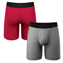 Load image into Gallery viewer, A pack of men&#39;s boxer briefs with a unique Ball Hammock¬Æ pouch design.
