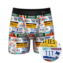 Load image into Gallery viewer, The DMV Catastrophe | License Plates Ball Hammock¬Æ Pouch Underwear
