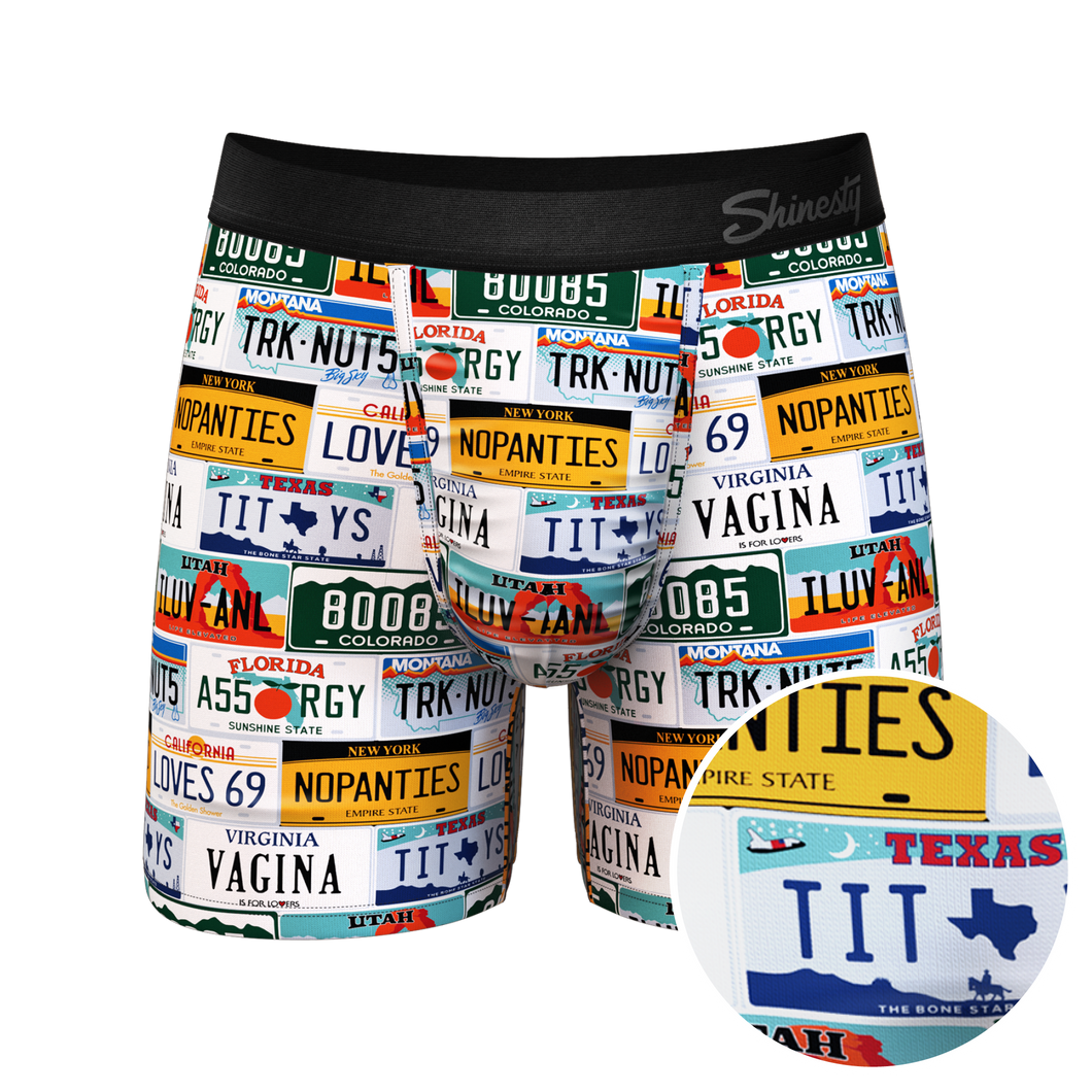 The DMV Catastrophe | License Plates Ball Hammock¬Æ Pouch Underwear