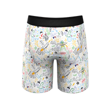 Load image into Gallery viewer, Comfy doodle underwear with fly
