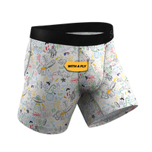 Load image into Gallery viewer, The Daily Detention | Doodle Ball Hammock¬Æ Pouch Underwear With Fly
