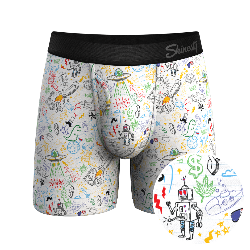 The Daily Detention | Doodle Ball Hammock¬Æ Pouch Underwear With Fly