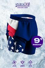 Load image into Gallery viewer, The Double Duty | American Flag Ball Hammock¬Æ 9 Inch Athletic Shorts
