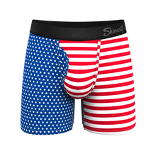 Load image into Gallery viewer, The Ellis Island | USA Flag Ball Hammock¬Æ Pouch Underwear With Fly
