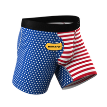 Load image into Gallery viewer, The Ellis Island | USA Flag Ball Hammock¬Æ Pouch Underwear With Fly
