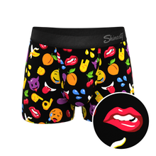 Load image into Gallery viewer, The Flirt | Emoji Ball Hammock¬Æ Pouch Trunks Underwear
