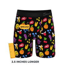 Load image into Gallery viewer, The Flirt | Emoji Long Leg Ball Hammock¬Æ Pouch Underwear With Fly
