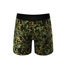 Load image into Gallery viewer, camouflage boxer briefs with fly
