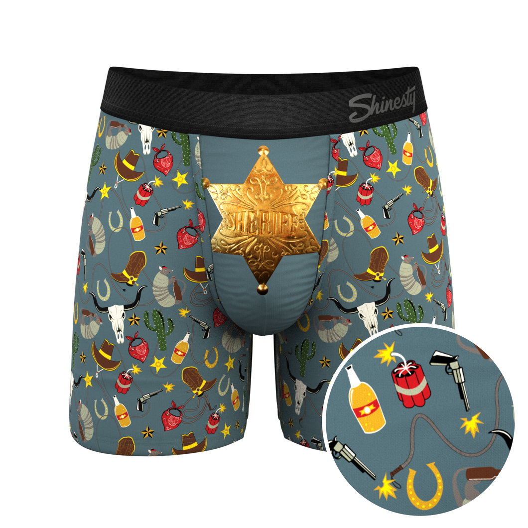 The Giddy Up | Sheriff Badge Ball Hammock¬Æ Pouch Underwear