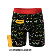 Load image into Gallery viewer, The Goodie Garland | Christmas Tinsel Busts Long Leg Ball Hammock¬Æ Pouch Underwear With Fly
