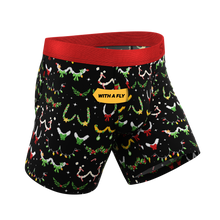 Load image into Gallery viewer, The Goodie Garland | Christmas Tinsel Busts Ball Hammock¬Æ Pouch Underwear With Fly
