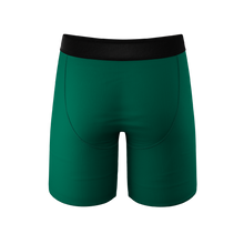 Load image into Gallery viewer, The Green Boys | Green Long Leg Ball Hammock¬Æ Pouch Underwear With Fly

