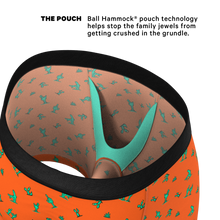 Load image into Gallery viewer, Orange ball hammock printed with cactus

