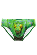 Load image into Gallery viewer, Corwin&#39;s Constrictor Snake Print Swim Brief
