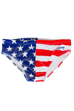 Load image into Gallery viewer, American flag swim brief
