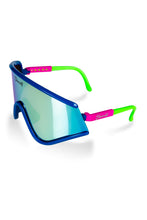 Load image into Gallery viewer, blue mirrored macho polarized sunglasses
