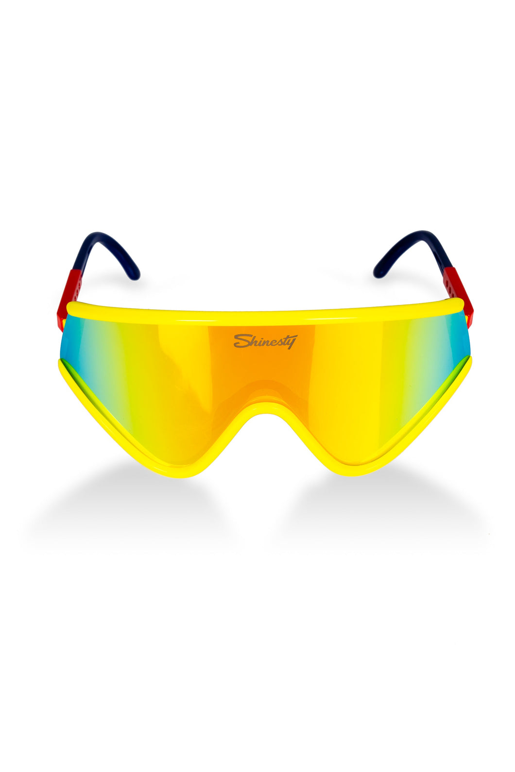 The Revo | Yellow and Red Mirrored Macho Polarized Sunglasses