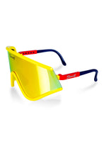 Load image into Gallery viewer, yellow mirrored macho polarized sunglasses

