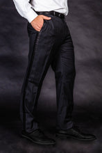 Load image into Gallery viewer, black suit tuxedo dress pants for men
