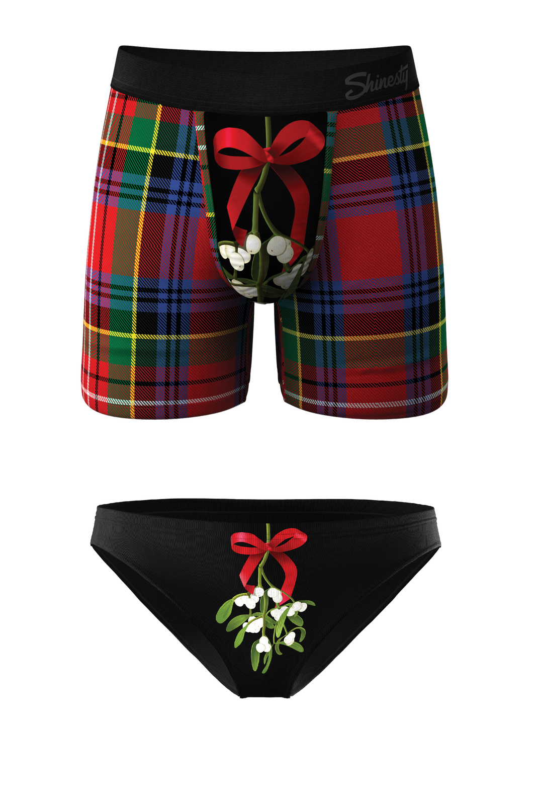 The Kiss Me There | Mistletoe Ball Hammock Boxer¬Æ And Bikini Matching Couples Underwear Pack