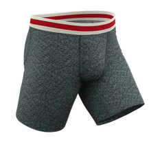 Load image into Gallery viewer, The Koala Camo | Heather Grey Long Leg Ball Hammock¬Æ Pouch Underwear With Fly
