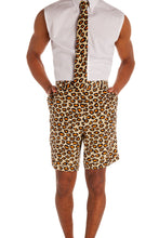 Load image into Gallery viewer, short sleeve leopard suit

