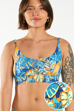 Load image into Gallery viewer, The Mahalo | Blue Tropical paradICE¬ô Cooling Bralette
