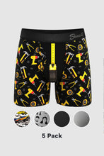 Load image into Gallery viewer, The Man Cave | Masculine Ball Hammock¬Æ Pouch Underwear with Fly 5 Pack
