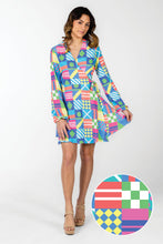 Load image into Gallery viewer, Secretariat Colorful Wrap Dress
