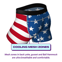 Load image into Gallery viewer, american flag cooling underwear with fly
