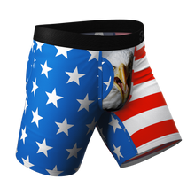 Load image into Gallery viewer, The Mascot | American Flag Long Leg Ball Hammock¬Æ Pouch Underwear With Fly
