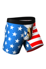 Load image into Gallery viewer, american flag matching underwear
