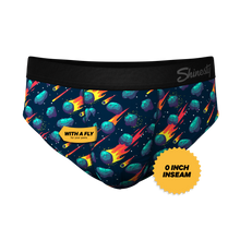 Load image into Gallery viewer, asteroid ball hammock underwear briefs with a fly

