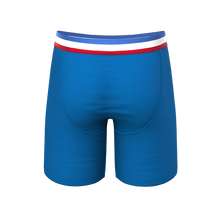 Load image into Gallery viewer, Plain blue underwear with fly
