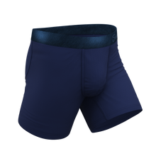 Load image into Gallery viewer, Tonal navy ball hammock boxers

